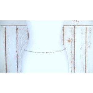 Lightweight 90s silver metal clear glass rhinestone hip chain belt